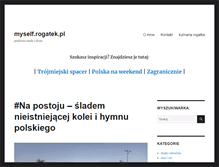 Tablet Screenshot of myself.rogatek.pl
